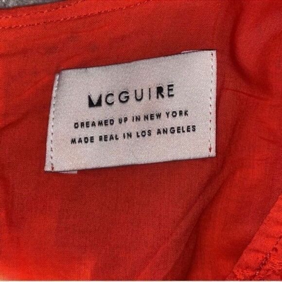 McGuire Eyelet Ruffle Sleeve Coral Dress(Size XS) - Picture 5 of 6